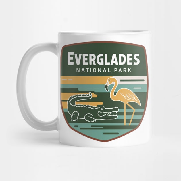 Everglades National Park Retro Emblem by Perspektiva